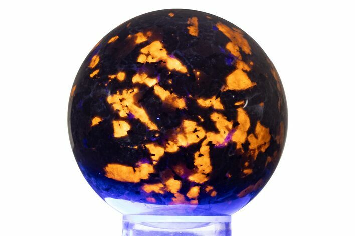 Fluorescent Polished Sodalite-Syenite Sphere - China #319386